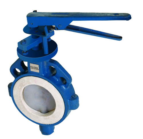 CAST IRON / CAST STEEL FEP / PFA LINED BUTTERFLY VALVE S.S 304/316 DISC