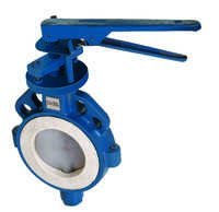CAST IRON / CAST STEEL FEP / PFA LINED BUTTERFLY VALVE S.S 304/316 DISC