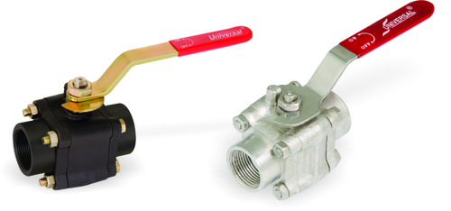 FORGE STEEL 3 PCS BALL VALVE SCREWED / SOCKET WELD ENDS FORGE STEEL 3 PCS BALL VALVE SCREWED / SOCKET WELD ENDS