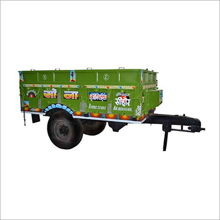 Tractor Trolley - Steel, 10ft x 6ft x 4ft, 2000 kg Capacity | High Carrying Capacity, Durable Build, Smooth Performance, Low Maintenance