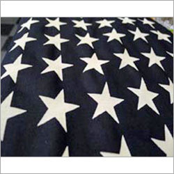 Designer Printed Flock Fabric