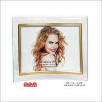 Glass Photo Frame - Glass, Varied Sizes, White | Elegant Design, Scratch Resistant, Perfect Finish, Smooth Edges, Timely Delivery, Curved Shape