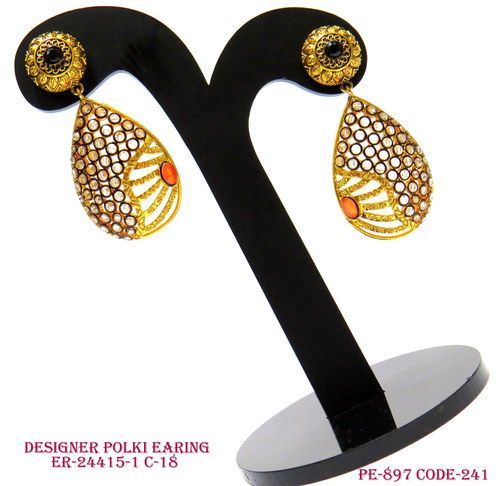 Designer Polki Earring