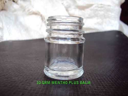 Mentho Plus Glass Balm Bottle