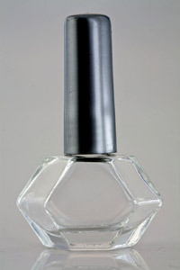 Clear Glass Nail Polish Bottle Set