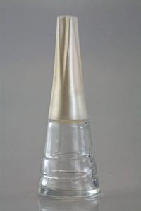 Empty Clear Glass Bottle With Cap