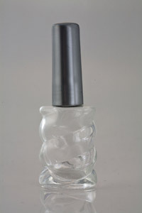 Empty Nail Paint Clear Glass Bottle