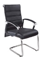 Executive Chairs - Leather & Metal, 30x24x48 Inches, Black | Ergonomic Design, Adjustable Height, Back Support, Easy Assembly