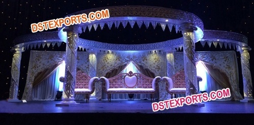 ASIAN WEDDING CRYSTAL STAGE SET