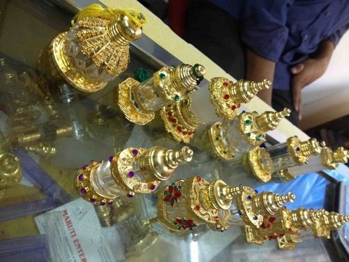 Golden Decorated Attar Bottles