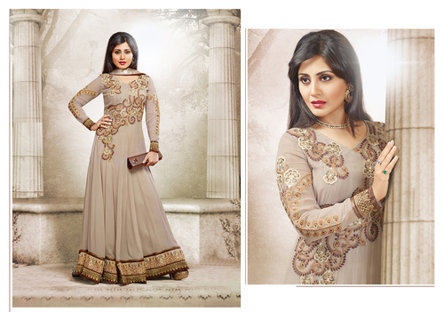Innovative georgette designer anarkali suit