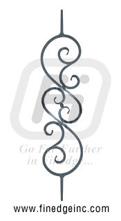 Wrought Iron Decorative Panel