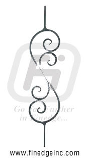 Wrought Iron Decorative Panel