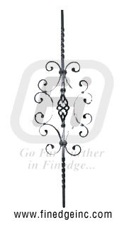 Wrought Iron Decorative Panel