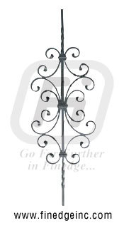 Wrought Iron Decorative Panel