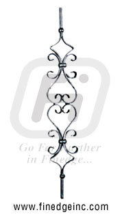 Wrought Iron Decorative Panel