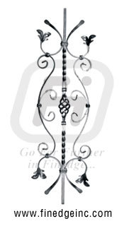 Wrought Iron Decorative Panel