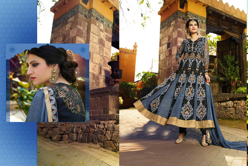 Lovely Wedding Wear Georgette Long Anarkali Suit