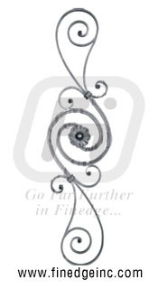 Wrought Iron Decorative Panel