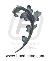 Wrought Iron Leaves and Flowers