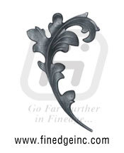 Wrought Iron Leaves and Flowers