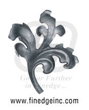 Wrought Iron Leaves and Flowers