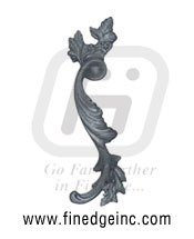 Wrought Iron Leaves and Flowers