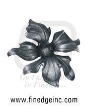 Wrought Iron Leaves and Flowers