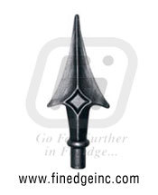 Wrought Iron Rail Heads