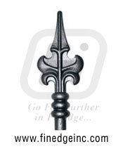 Wrought Iron Rail Heads