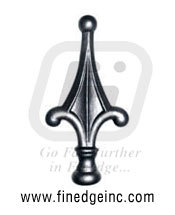 Wrought Iron Rail Heads