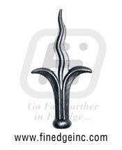 Wrought Iron Rail Heads