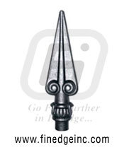 Wrought Iron Rail Heads