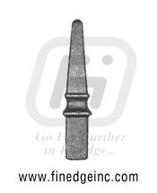 Wrought Iron Rail Heads