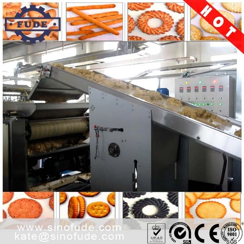FUDE BBG series Automatic multi-function biscuit production line - With electric heating oven