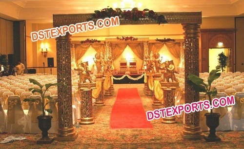Wedding Golden Fiber Mandap