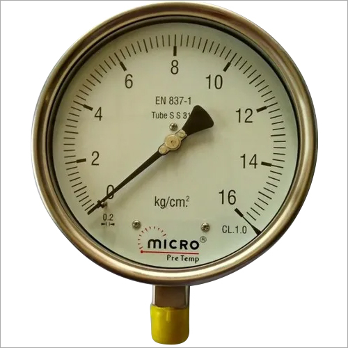 Industrial Heavy Duty Weather Proof Pressure Gauge By MICRO PROCESS CONTROLS