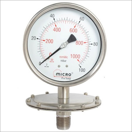 Schaffer / Low Pressure Diaphragm Pressure Gauge By MICRO PROCESS CONTROLS