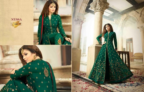 Designer and Heavy  Green Anarkali Suit