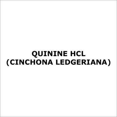 Quinine HCL (Cinchona Ledgeriana)