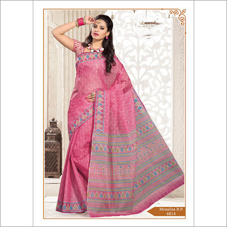 MONALISA COTTON PRINTED SAREE FOR ALL
