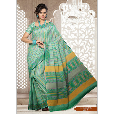 MONALISA COTTON PRINTED SAREE FOR ALL