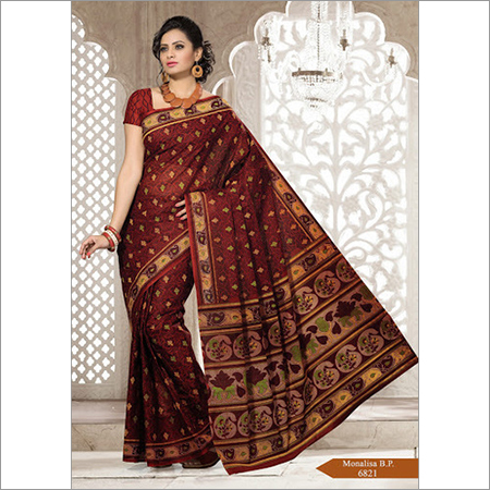 MONALISA COTTON PRINTED SAREE FOR ALL