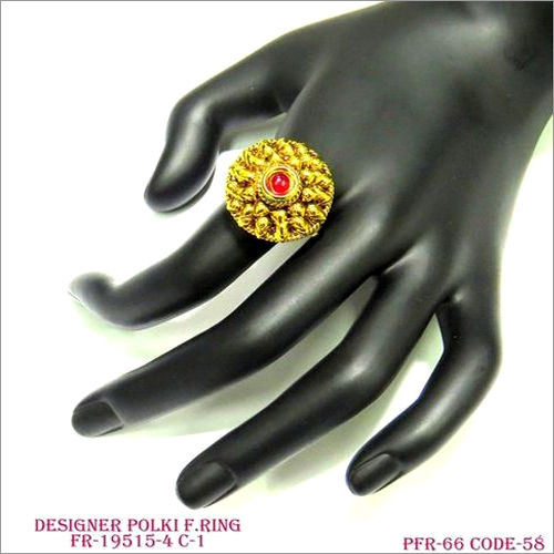 Designer Polki Finger Ring