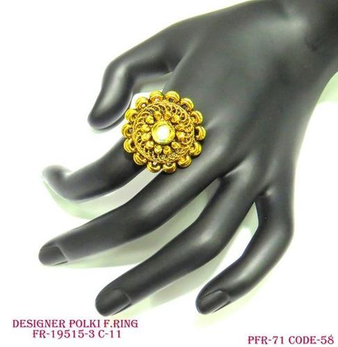 DESIGNER POLKI RING