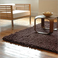 Decorative Area Rug - Polyester 8x10 Ft Brown, Tufted, Soft Texture, Stylish Design, Durable Material