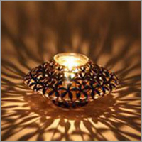 Flower Disk Candle Holder