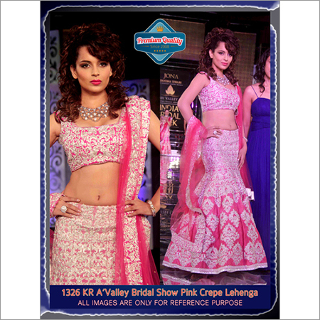 PINK EMBROIDERED EVENING DRESS
