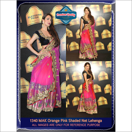 PINK AND BLACK EVENING DRESS