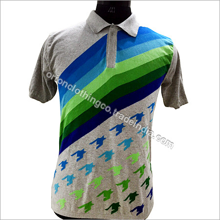 Striped Half Sleeves T-Shirt